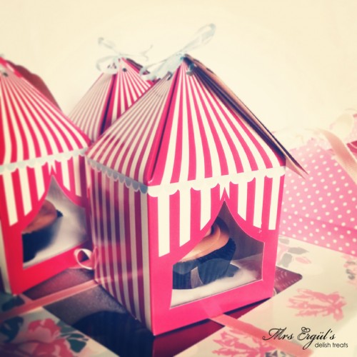 Circus Tent 1-Cupcake Box
